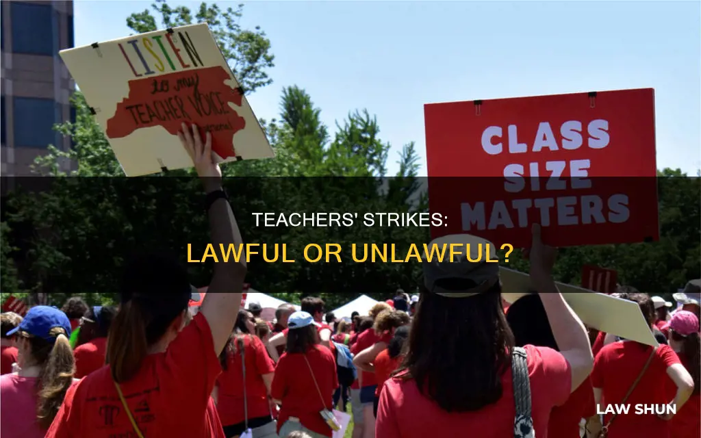 are the teachers breaking the law by striking