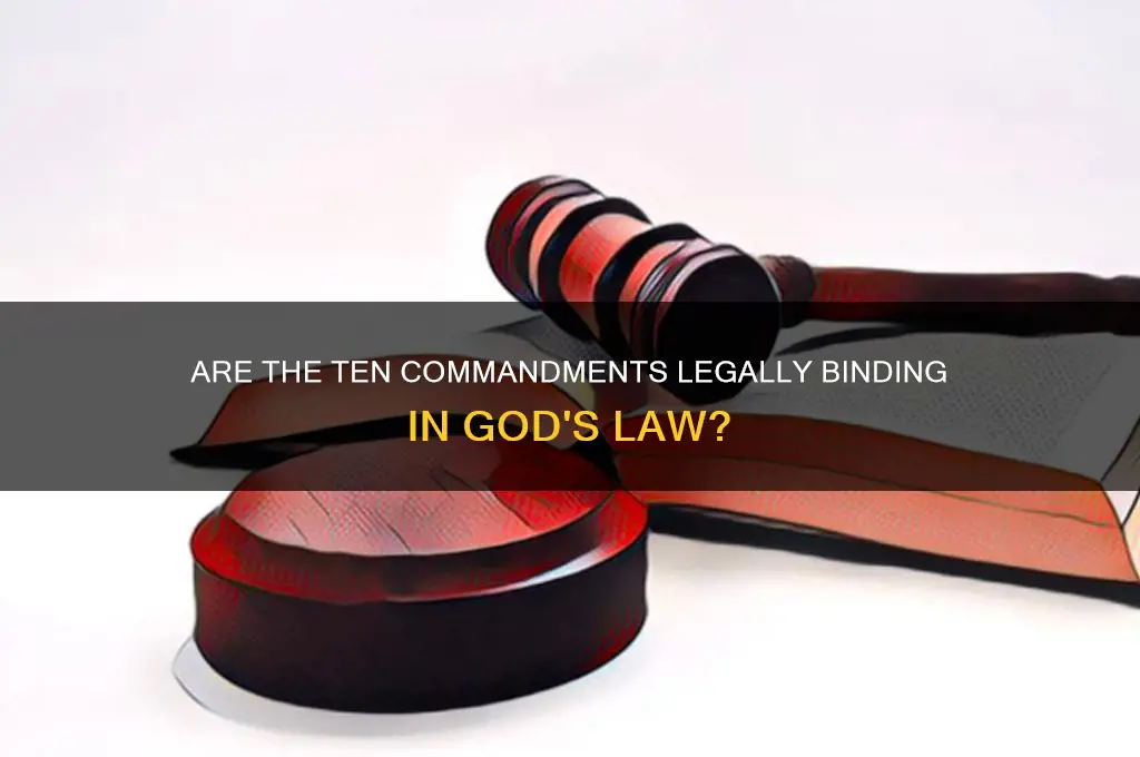 are the ten commandments technically part of god