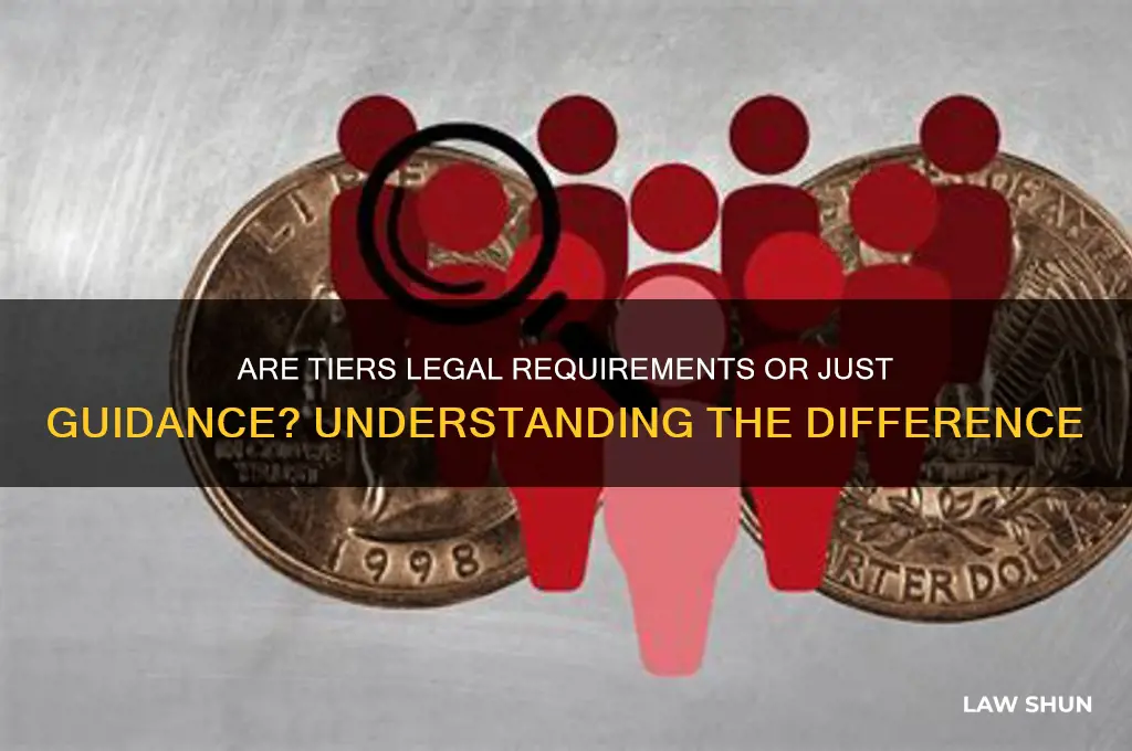 are the tiers law or guidance
