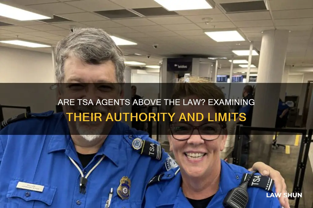 are the tsa above the law