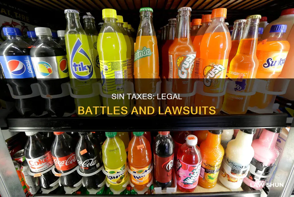 are there any law suits against sin taxes