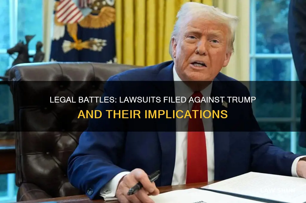are there any law suits against trump