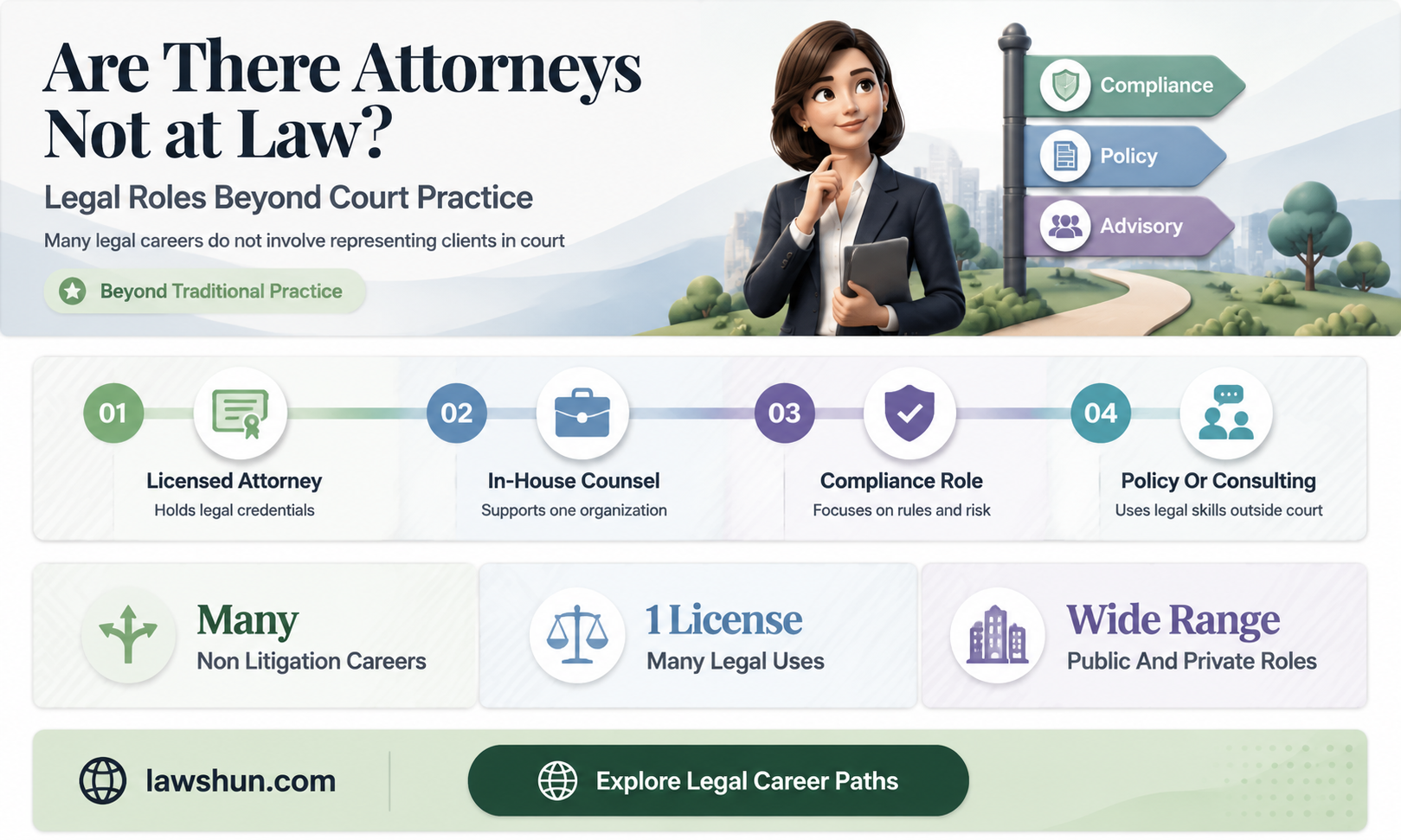 are there attorneys not at law