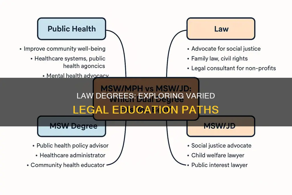 are there different law degrees