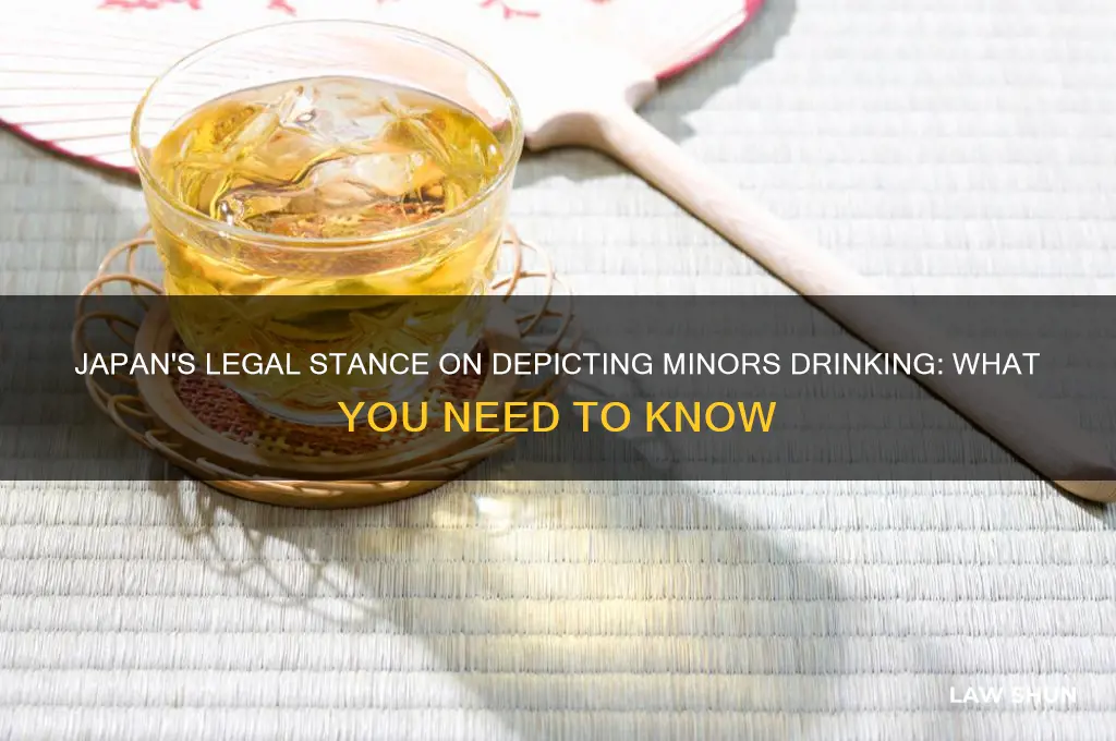 are there laws about depictions of minors drinking in japan