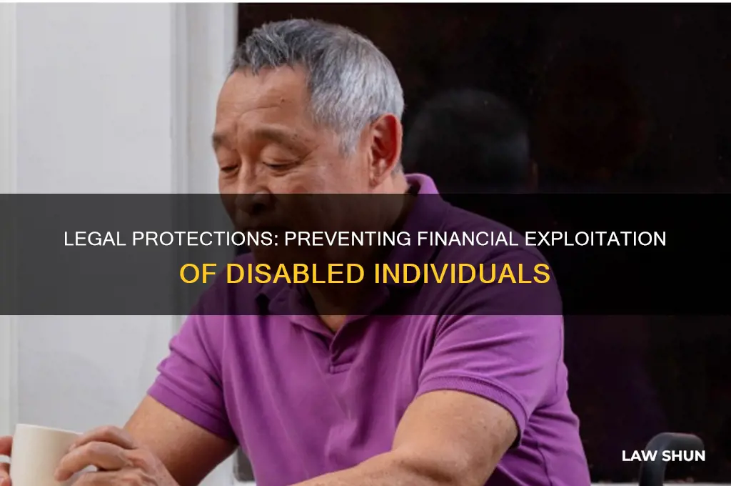 are there laws against attempted financial exploitation of the disabled
