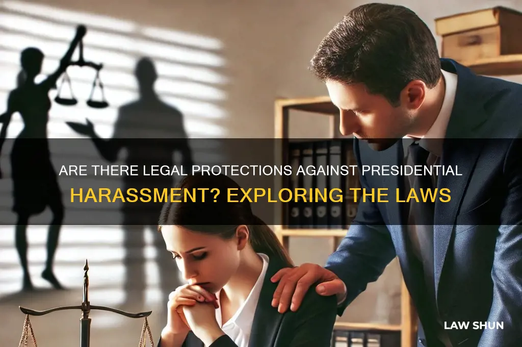 are there laws against presidential harrassment
