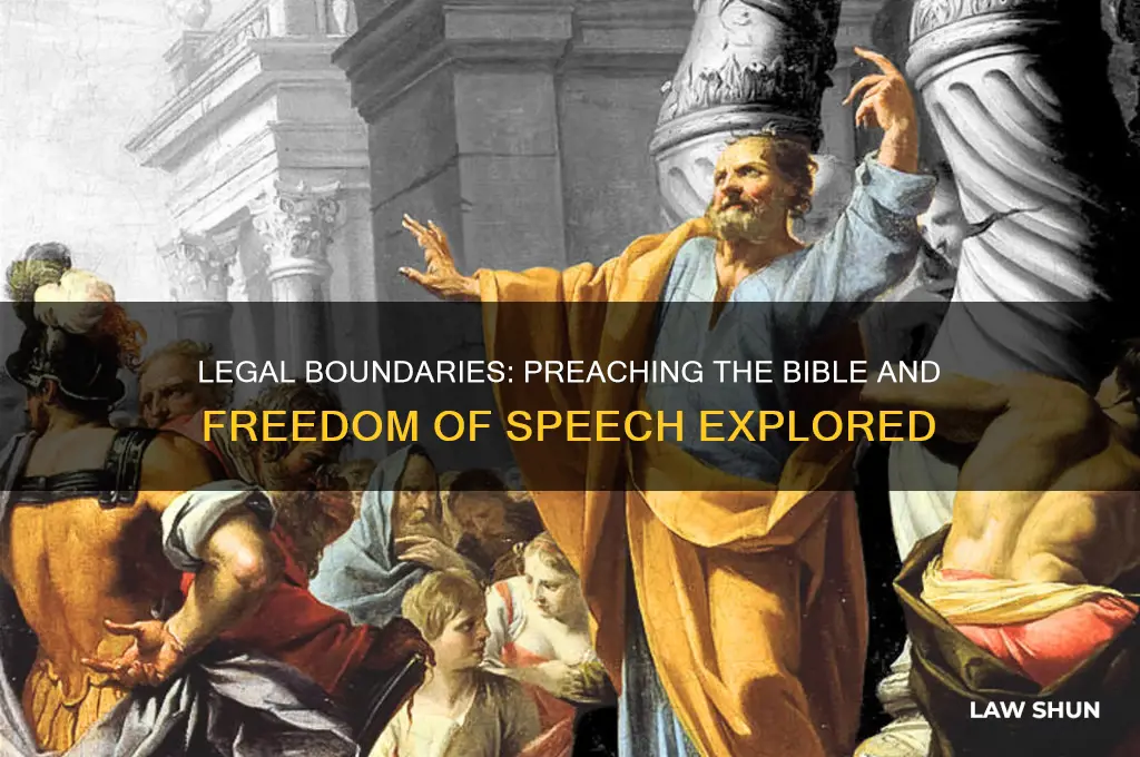 are there laws againts preachingbthe bible