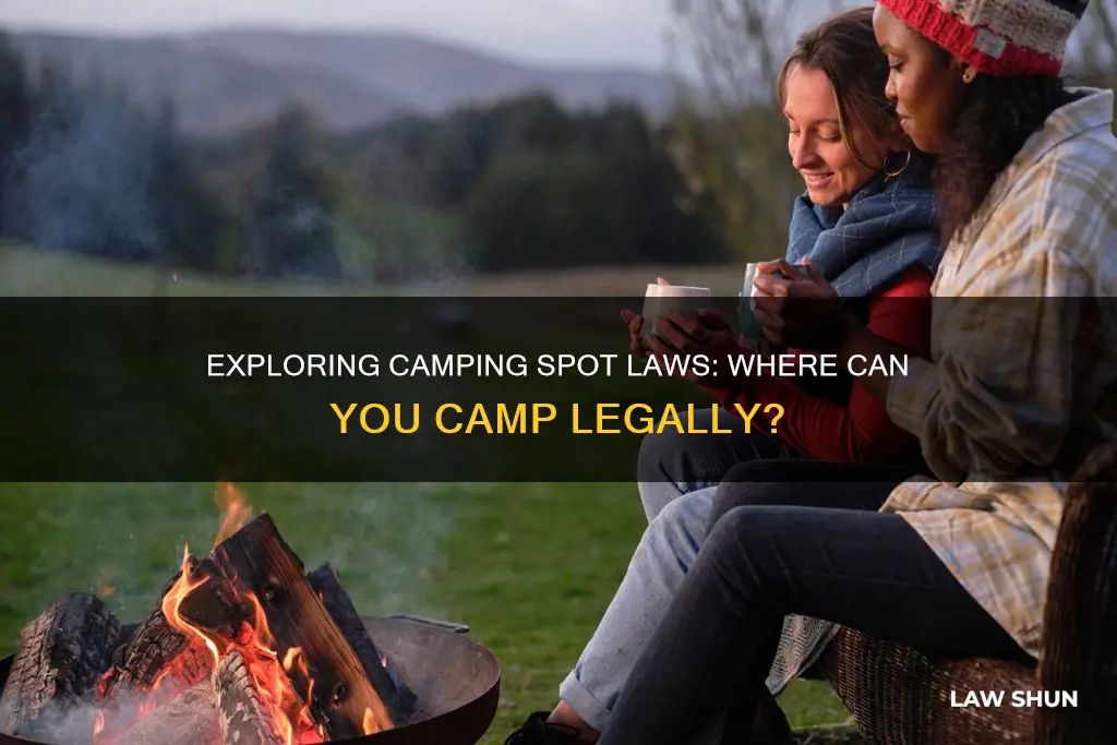 are there laws for places you can camp