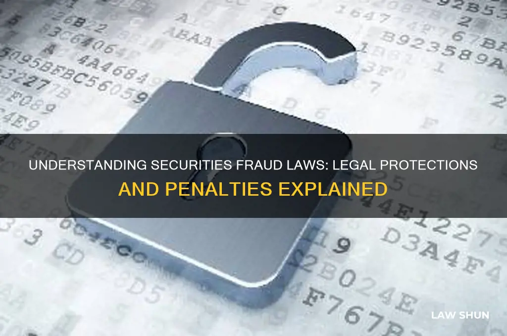 are there laws for securities fraud
