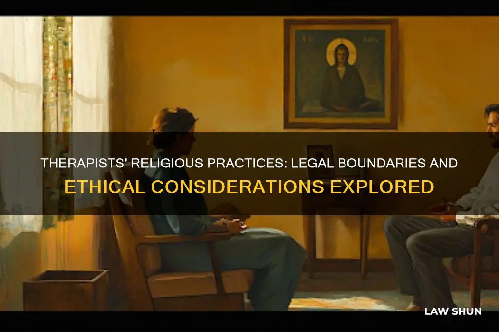 are there laws for therapists religion