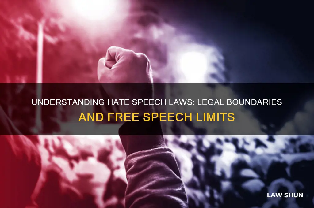 are there laws regarding hate speech