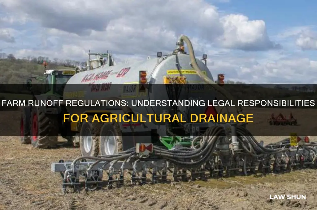 are there laws regarding runoff from farms