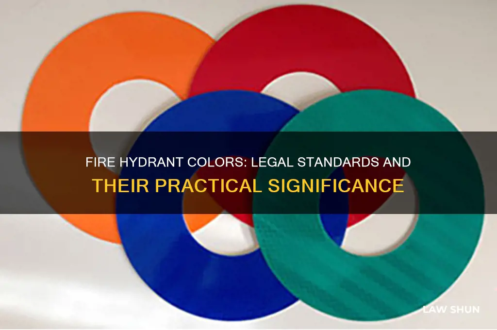 are there laws regarding the colors of fire hydrants
