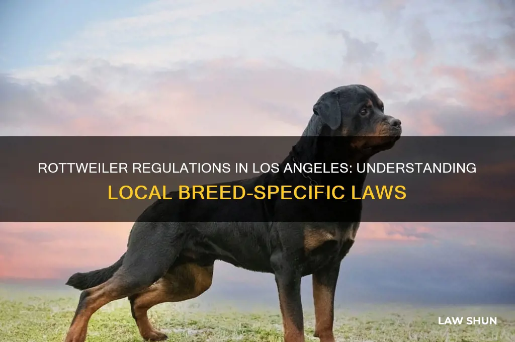 are there laws rottweilers los angeles