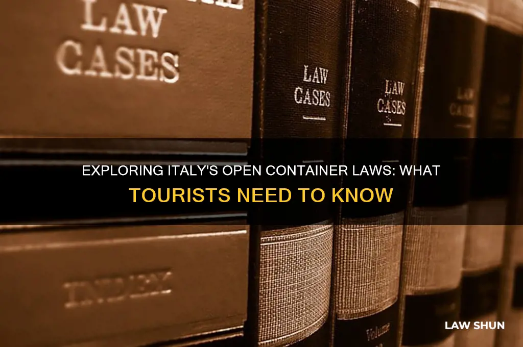 are there open container laws in italy