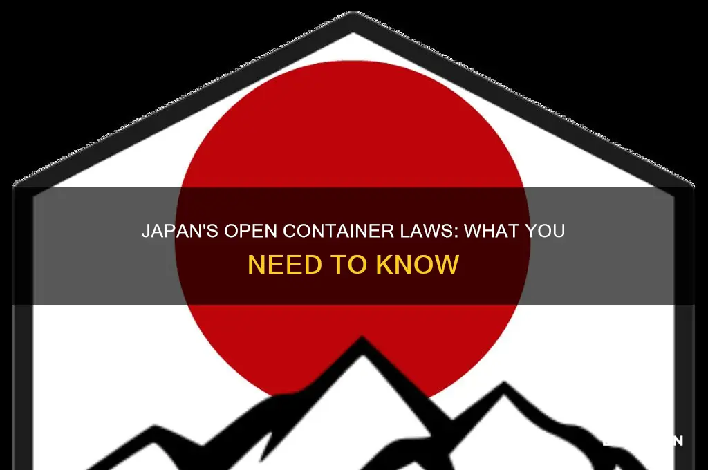 are there open container laws in japan