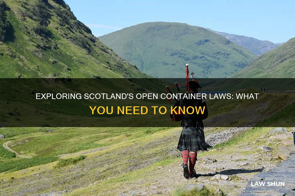 are there open container laws in scotland