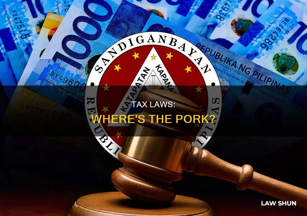are there pork in tax laws
