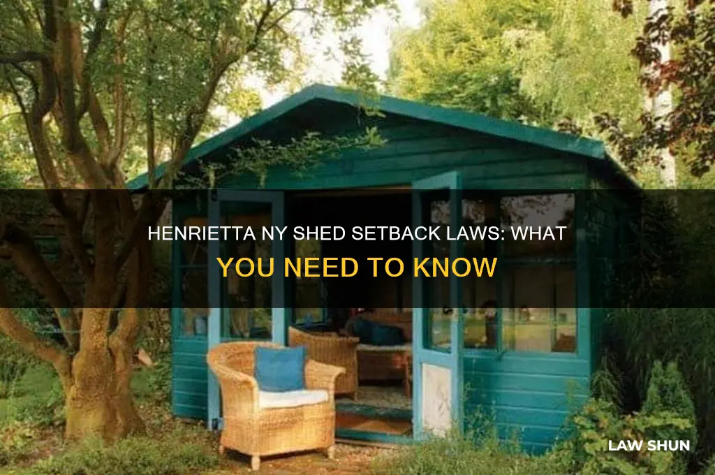are there setback laws in henrietta ny for a shed