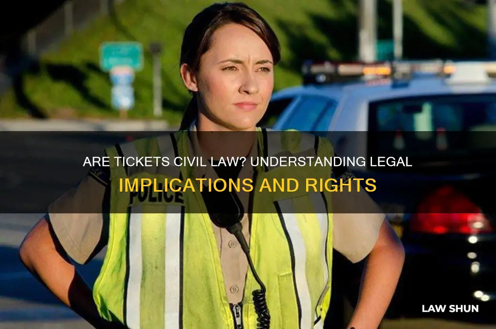 are tickets civil law