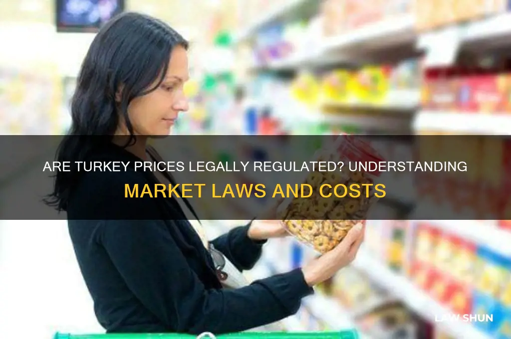 are turkey prices set by law