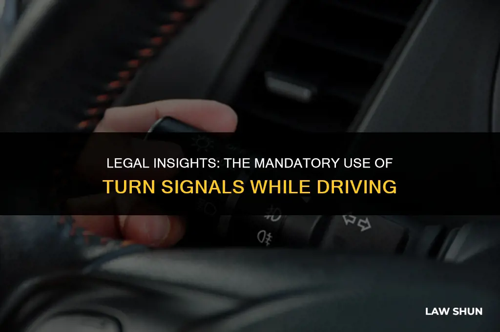 are turn signals mandatory by law