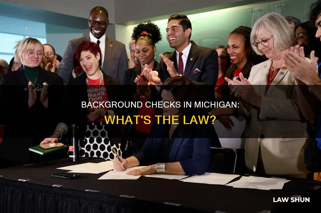 are universal background checks law in michigan