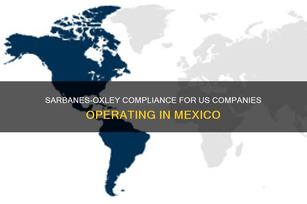 are us companies in mexico held to the sarbanes-oxley law