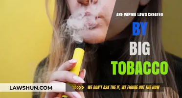 Vaping Laws: Big Tobacco's Control and Influence