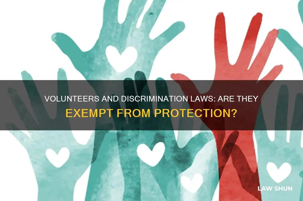 are volunteers exempt from discrimination laws
