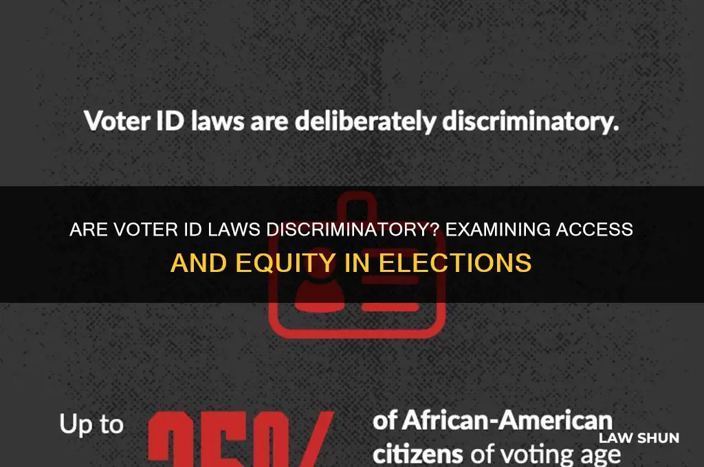 are voter id laws discriminatory
