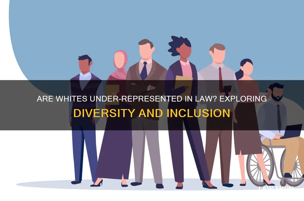 are whites under-represented in law