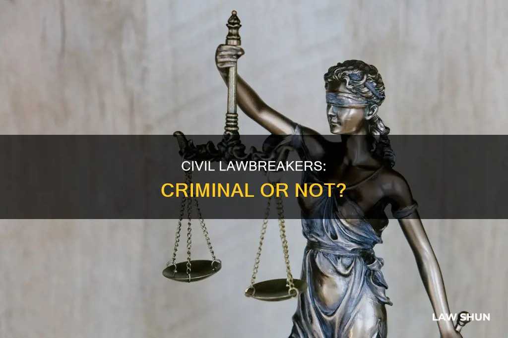 are you a criminal for breaking civil law