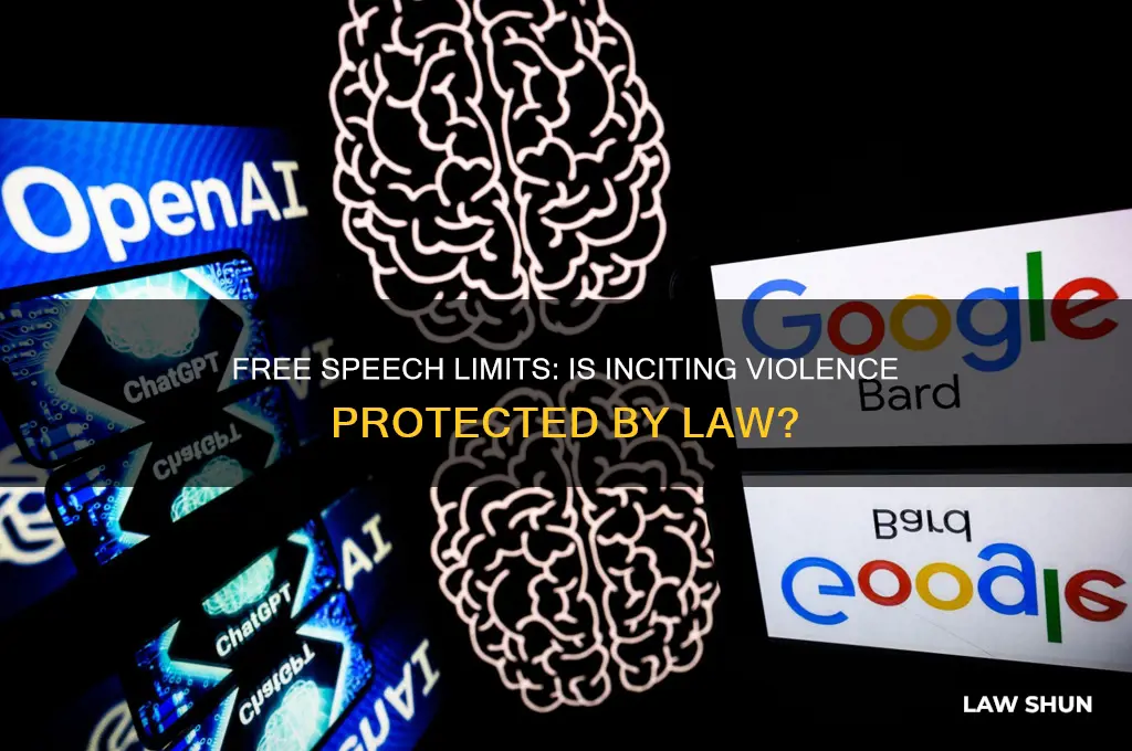are you allowed to insight violence under free speech laws