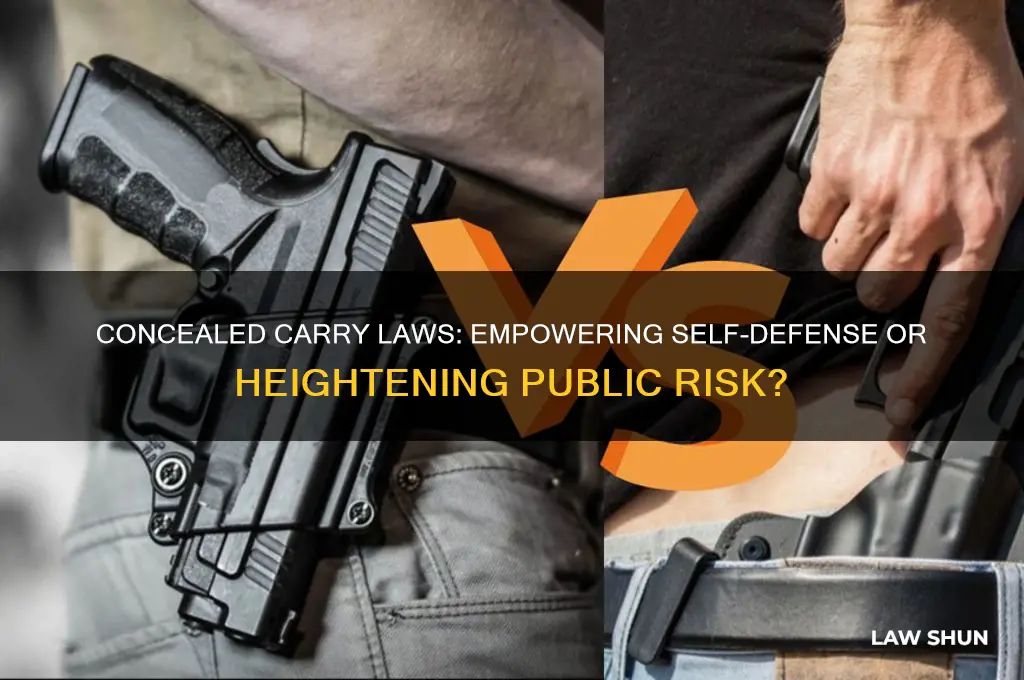 are you for or against laws that allow concealed carry