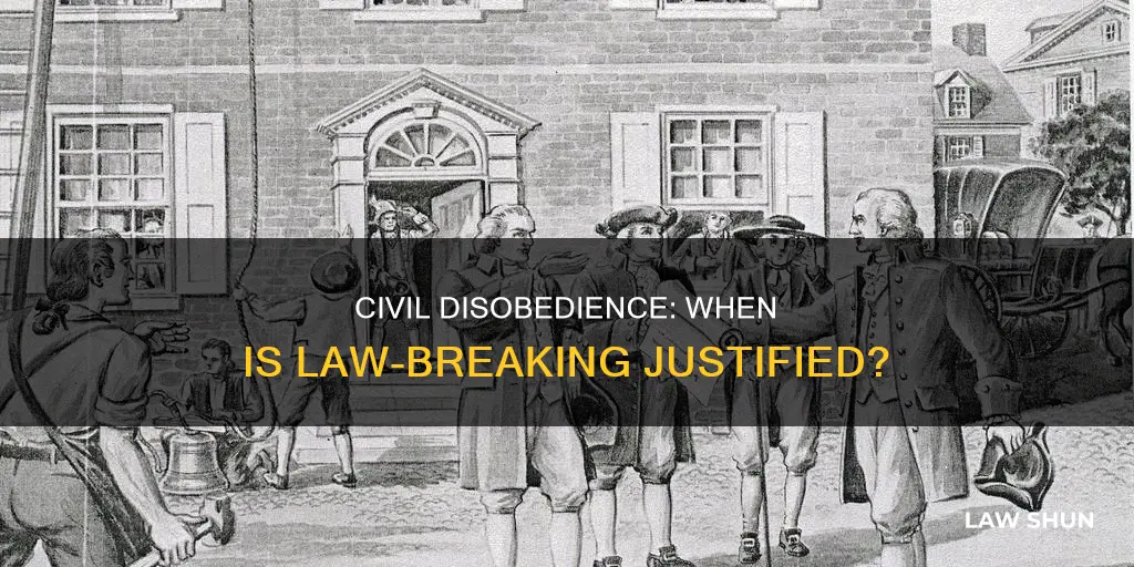 are you permitted to break a law under civil disobediance