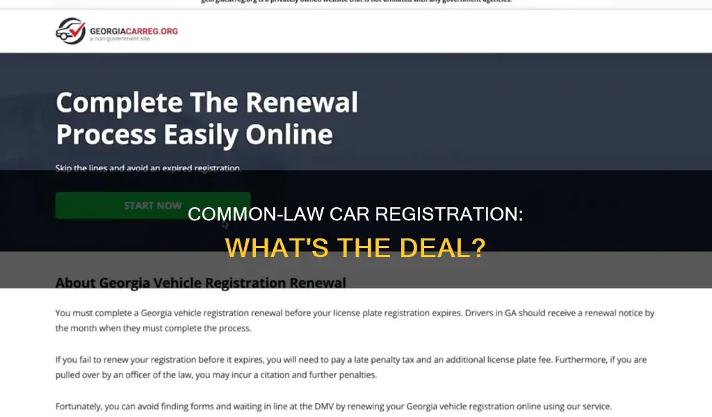 are you required to register a car common law
