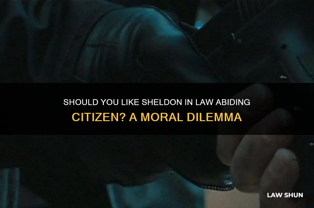 are you supposed to like sheldon on law abiding citizen