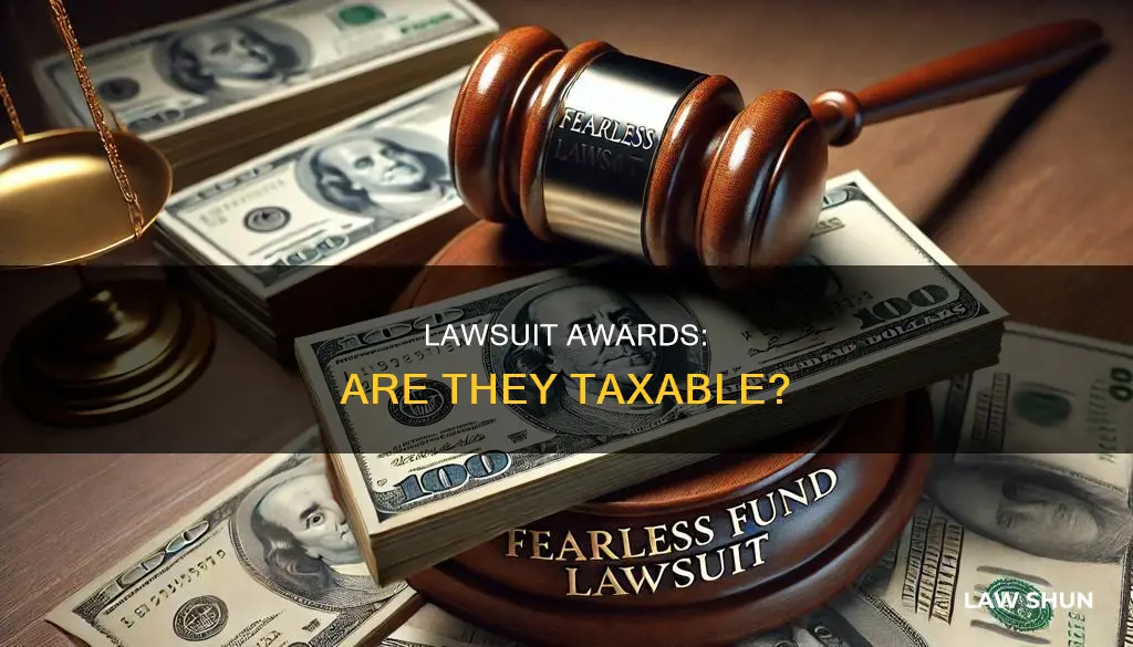 are you taxed when awarded in a law suit