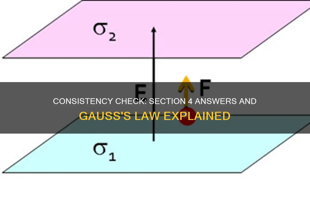 are your answers to section 4 consistent with gauss law