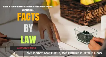 Nutritional Facts: Legal Requirements for Food Manufacturers Explained