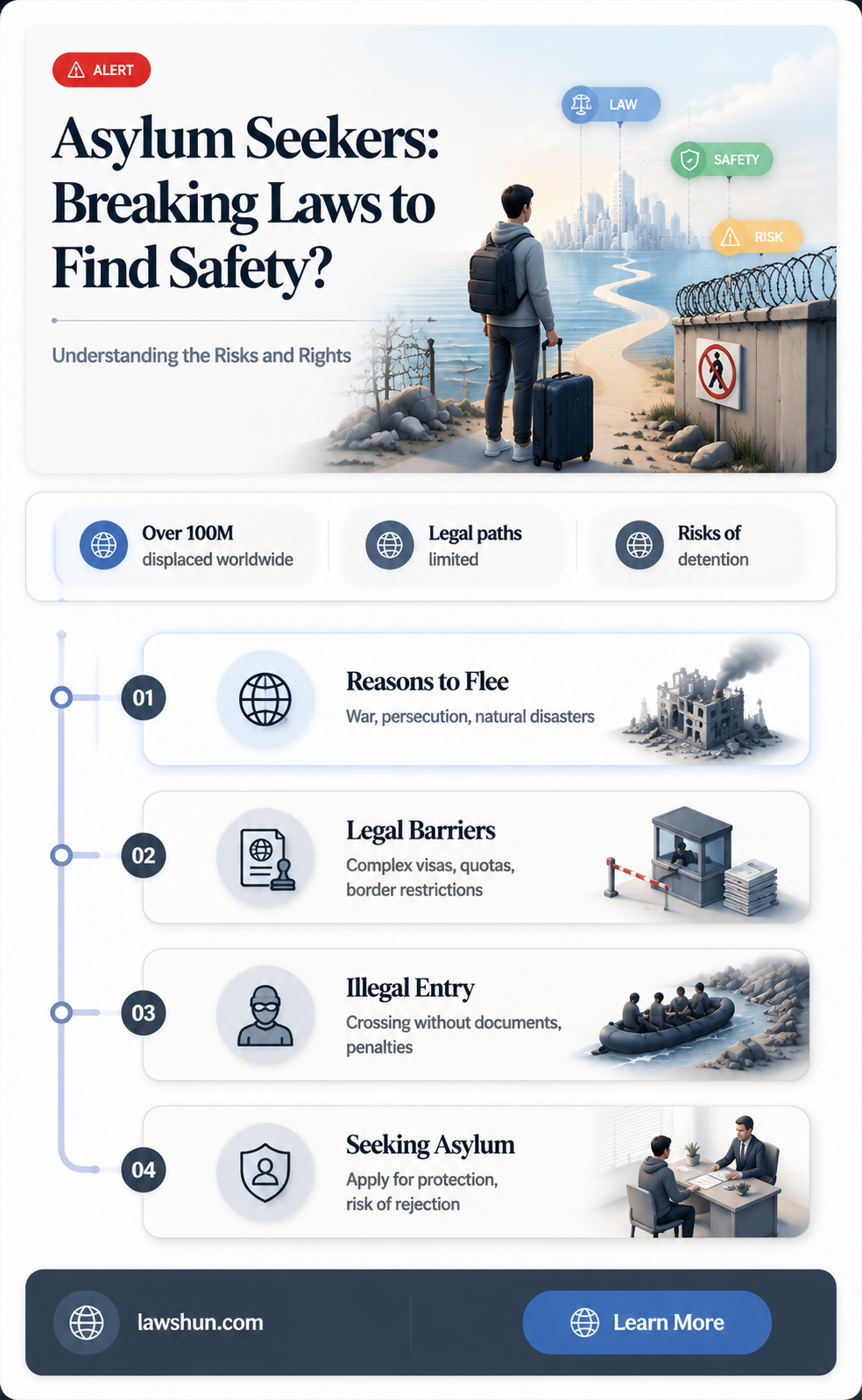 are people seeking asylum in the us breaking the law
