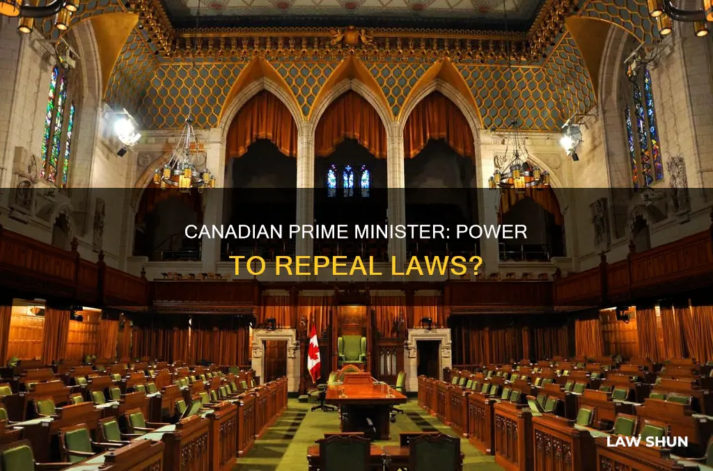 can a canadian primeinister repeal a law
