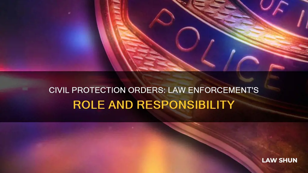 can a civil protection order be enforced by law enforcment