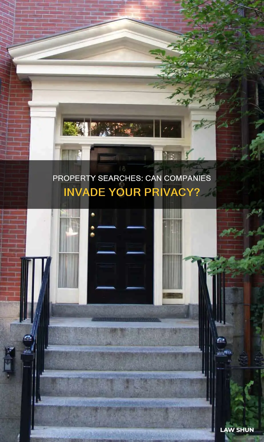 can a company search my property if not law inforcement