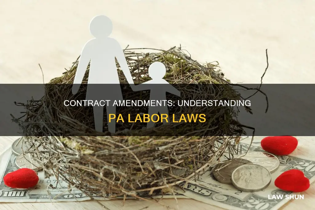 can a contract be changed once signed pa labor laws