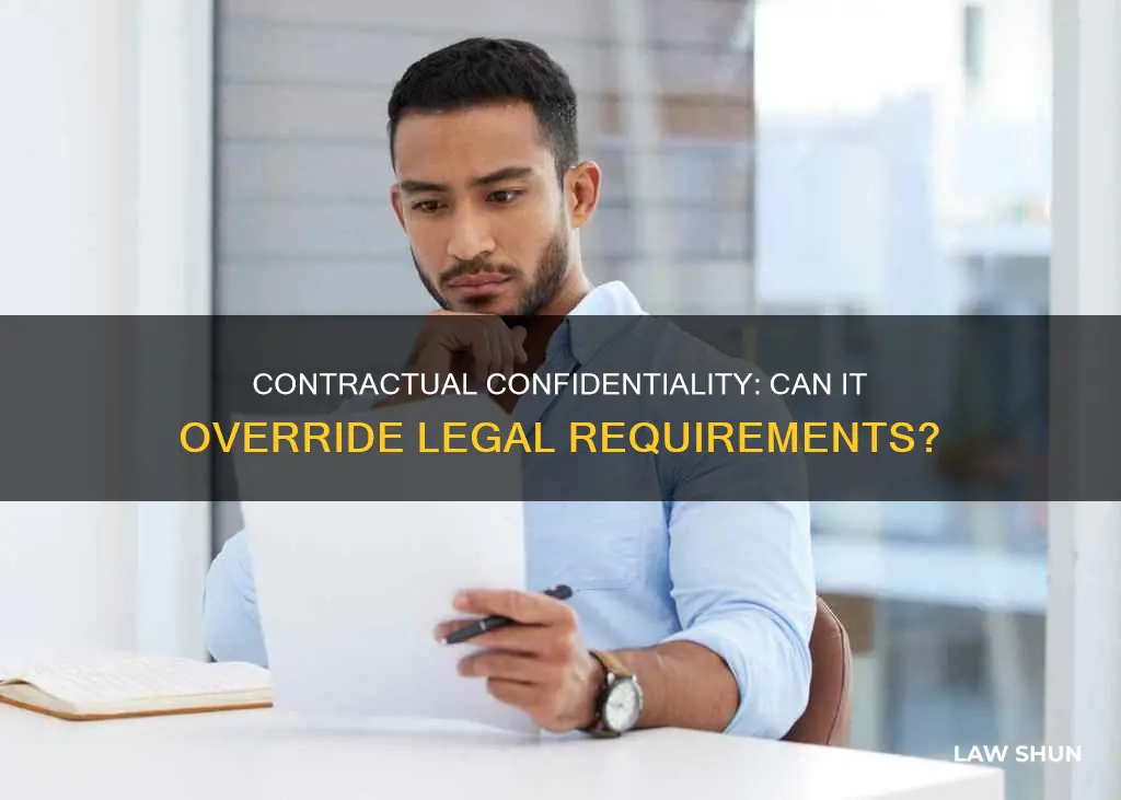 can a contract supersede a law confidentiality