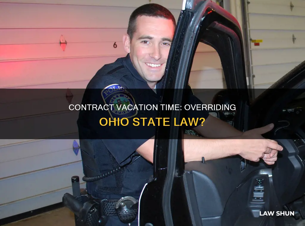 can a contract supersede ohio state law on vacation time