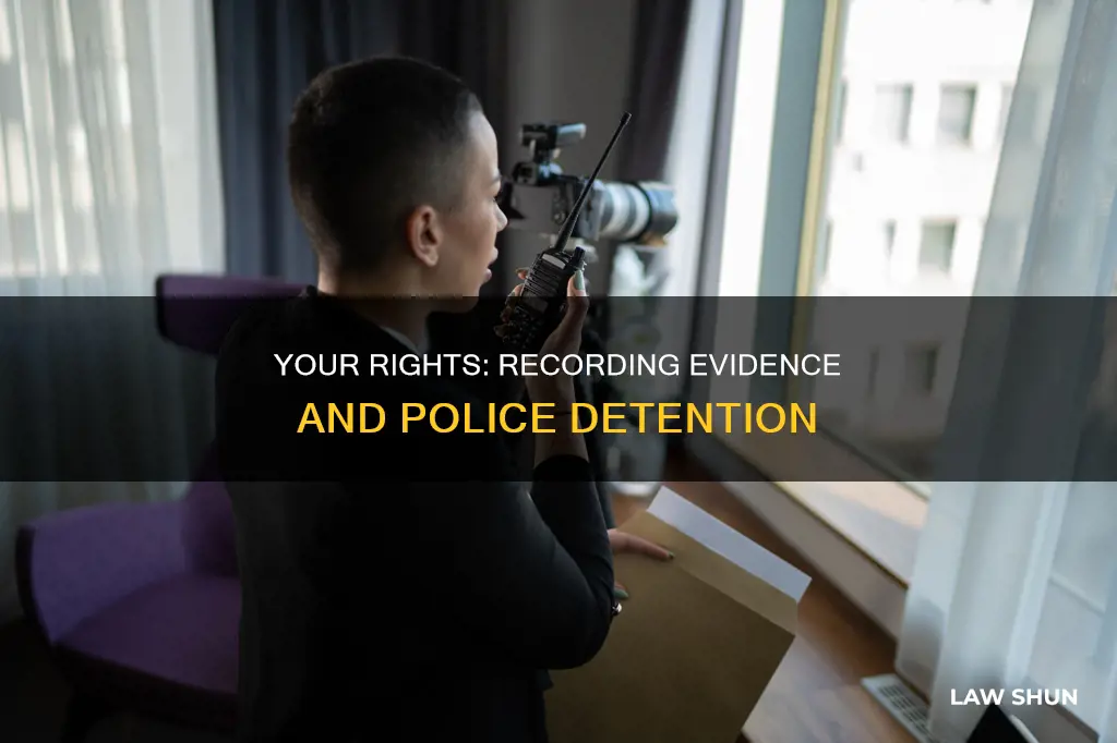 can a cop lawfully detain you if you record evidence